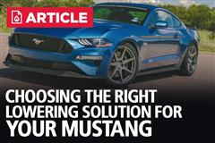 Choosing The Right Lowering Solution For Your Mustang