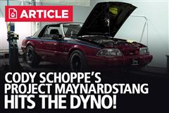 Cody Schoppe's "Project Maynardstang" Hits The Dyno!  