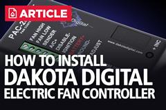 Dakota Digital Electric Fan Controller Installation Instructions