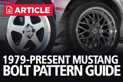 Ford Mustang Bolt Patterns 