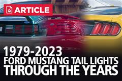 Ford Mustang Tail Lights Through The Years (1979-Present)