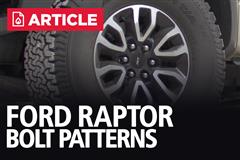 Ford Raptor Bolt Patterns