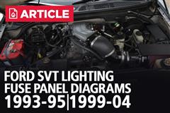 Ford SVT Lightning Fuse Panel Diagrams - 93-95 | 99-04