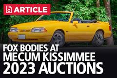Fox Bodies Kissimmee Mecum Auctions 2023