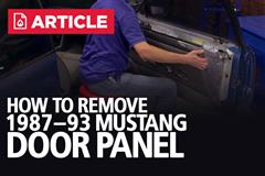 How To Remove Fox Body Door Panel | 87-93 Mustang