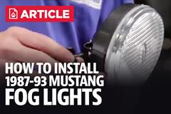 How To Install Mustang Fog Lights (87-93)