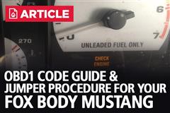 Fox Body Mustang OBD1 Codes