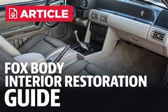 Fox Body Mustang Restoration: Interior Guide