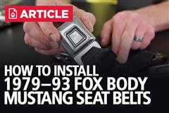 Fox Body Mustang Seat Belt Kits