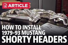 How To Install Fox Body Mustang Shorty Headers 