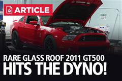 Glass Roof 2011 Shelby GT500 Mustang on the Dyno!  