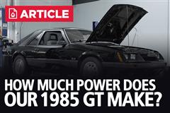 How Much Power Does Our 1985 GT Make? 