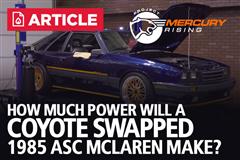 How Much Power Will A Coyote Swapped '85 ASC McLaren Make?