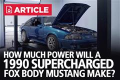 How Much Power Will A Supercharged 1990 Fox Body Make?