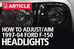 How To Adjust/Aim Ford F150 Headlights (97-04)