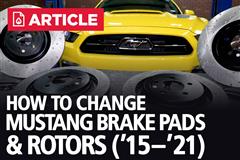 How To Change Mustang Brake Pads & Rotors | 15-21