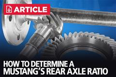 How To Determine Rear Axle Ratio In Your Mustang