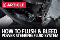How To Flush & Bleed Power Steering Fluid System