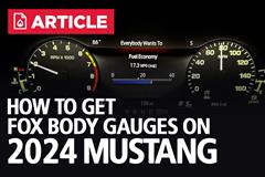 How To Change 2024 Mustang Cluster To Fox Body Gauges