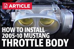 2005-10 Ford Mustang Throttle Body Installation Instructions