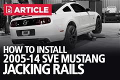 How to Install 2005-2014 Mustang Jacking Rails
