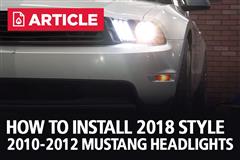 How To Install 2018 Style 2010-2012 Mustang Headlights