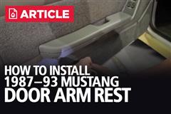 How To: Install Fox Body Armrest Door Pad