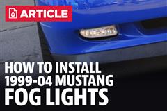 How to Install Mustang Fog Lights (99-04)