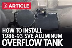 How To Install SVE Aluminum Overflow Tank | 86-93 Mustang