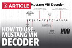 Mustang Vin Decoder