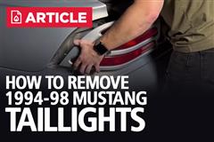 How To Remove 1994-1998 Mustang Taillights