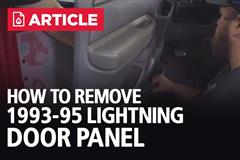 How To Remove 93-95 Lightning Door Panel