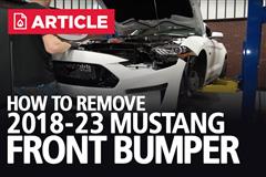 How To Remove Ford Mustang Front Bumper (2018-2023)