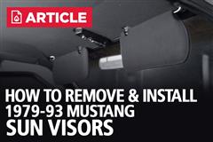 How To Remove/Install Fox Body Sun Visors | 79-93 Mustang