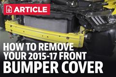 How To Remove 2015-17 Mustang Front Bumper