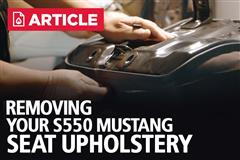 How To Remove S550 Mustang Seat Upholstery