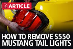 How To Remove S550 Mustang Tail Lights