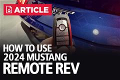 2024 Mustang Remote Rev Instructions | How To Use