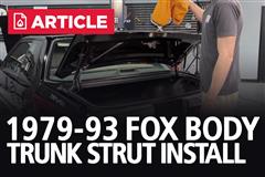 How To Install 1979-1993 Fox Body Mustang FFP Customs Trunk Lift Support Kit