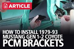 How To Install Gen 1-3 Coyote PCM Brackets | 1979-93 Mustang