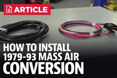 How To Install Fox Body Mustang Mass Air Conversion (86-88)