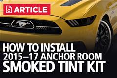 How To Install Mustang Anchor Room Smoke Tint Kit
