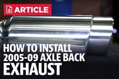 How To Install Mustang Axle Back Exhaust (05-09)