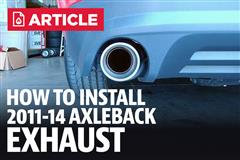 How To Install Mustang Axle Back Exhaust (11-14)