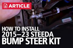 How To Install Mustang Bump Steer Kit (2015-2023)
