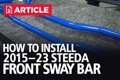 2015-23 Mustang Steeda Front Sway Bar Installation Instructions