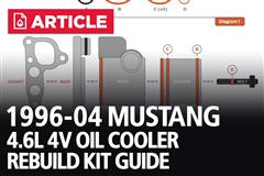 1996-2004 Mustang Oil Cooler Rebuild Kit Cobra Installation Instructions