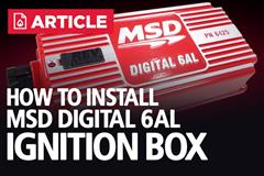 MSD Digital 6AL Ignition Box Installation Instructions