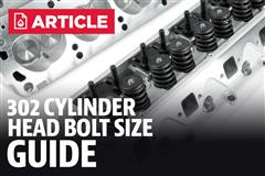 Mustang 302 & 351 Cylinder Head Bolt Size Guide