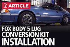 How To Install Mustang 5 Lug Conversion (79-93)